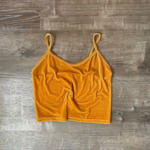 Faux Velvet Tank